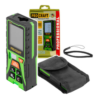 Procraft PLDM50 Laser Entfernungsmesser 50 m Tasche 0 - toolbrothers