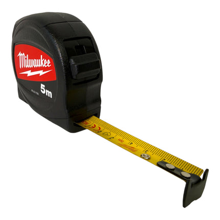 Milwaukee Slim Line Massband 5m schwarz rot 4932498604  0 - toolbrothers