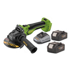 Procraft PGA22 BB Akku Winkelschleifer 20 V 125 mm Brushless 2x Akku 4 0 Ah Ladegeraet 0 - toolbrothers