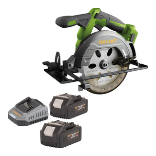 Procraft PCA32 BB Akku Handkreissaege 20 V 165 mm Brushless 2x Akku 4 0 Ah Ladegeraet 0 - toolbrothers