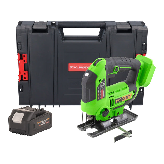 Procraft ST22 Akku Stichsaege 20 V 80 mm Brushless 1x Akku 4 0 Ah RHINO Toolcase ohne Ladegeraet 0 - toolbrothers