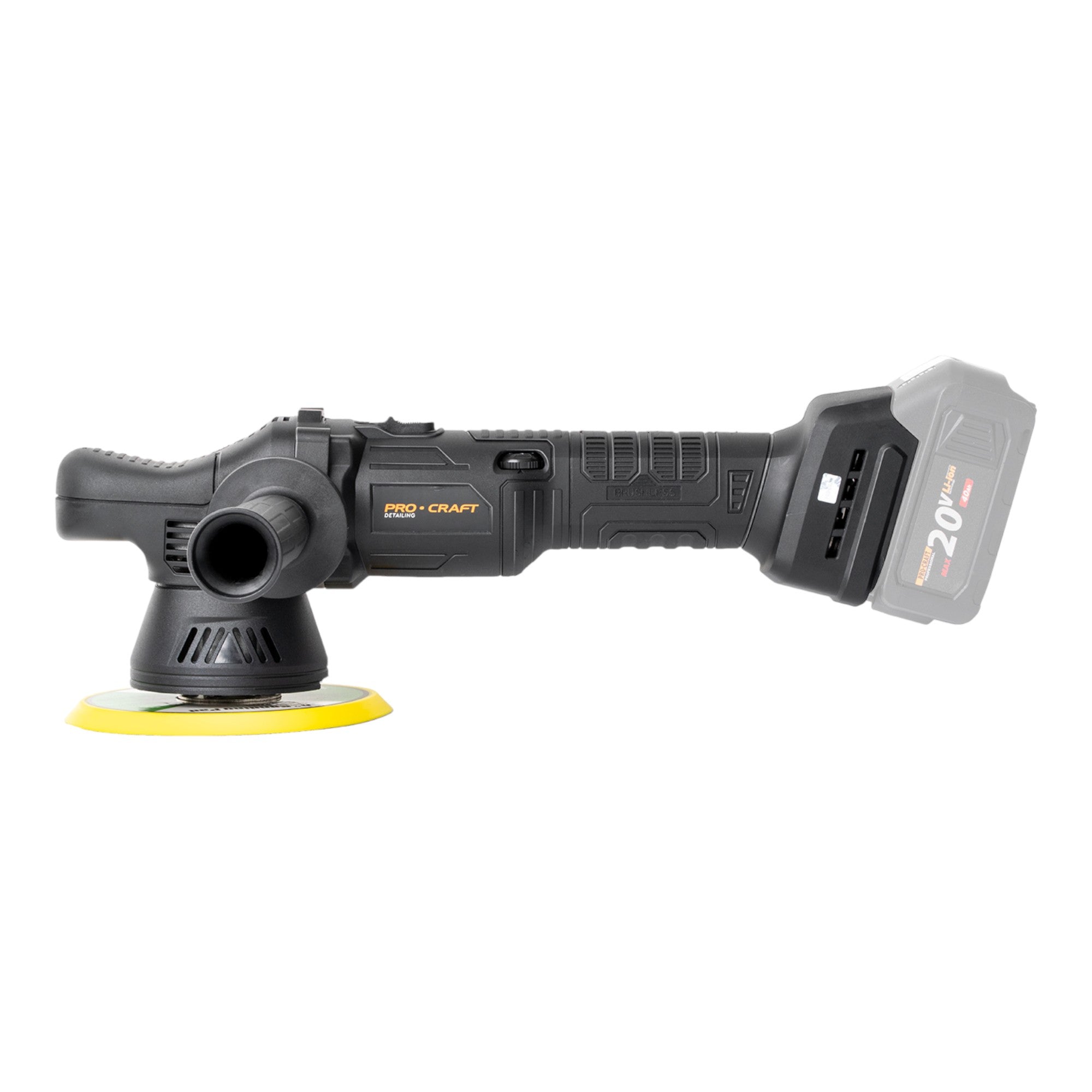 Procraft PM20bb Akku Poliermaschine 20 V 150 mm Solo ohne Akku ohne Ladegeraet 2 - toolbrothers