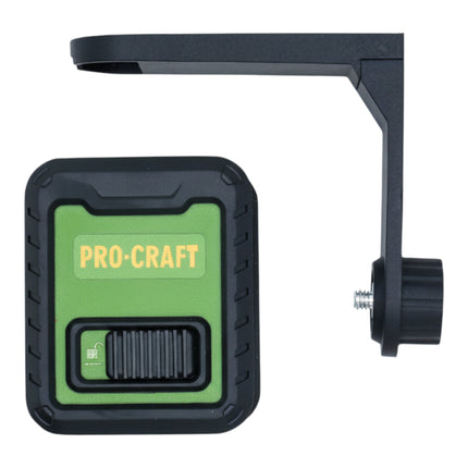 Procraft LE 2D Linien Kreuzlinienlaser 10 m gruen selbstnivellierend inkl 3x 1 5 V AAA Batterie  4 - toolbrothers