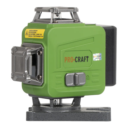 Procraft LE 4GL Akku Linien Kreuzlinienlaser Set 3 7 V 40 m gruen selbstnivellierend inkl Akkus Ladegeraet Zubehoer 4 - toolbrothers