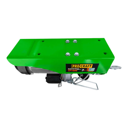 Procraft TP1000 elektrische Seilwinde Seilzug 1600 W 6 mm Tragfaehigkeit ohne mit Umlenkrolle 500 1000 kg Hubhoehe 20 10 m 1 - toolbrothers