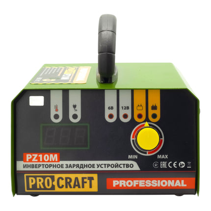 Procraft PZ10M Ladegeraet 6 12 V Ladespannung 10 A Ladestrom fuer Auto Mottorad LKW Batterien 1 - toolbrothers