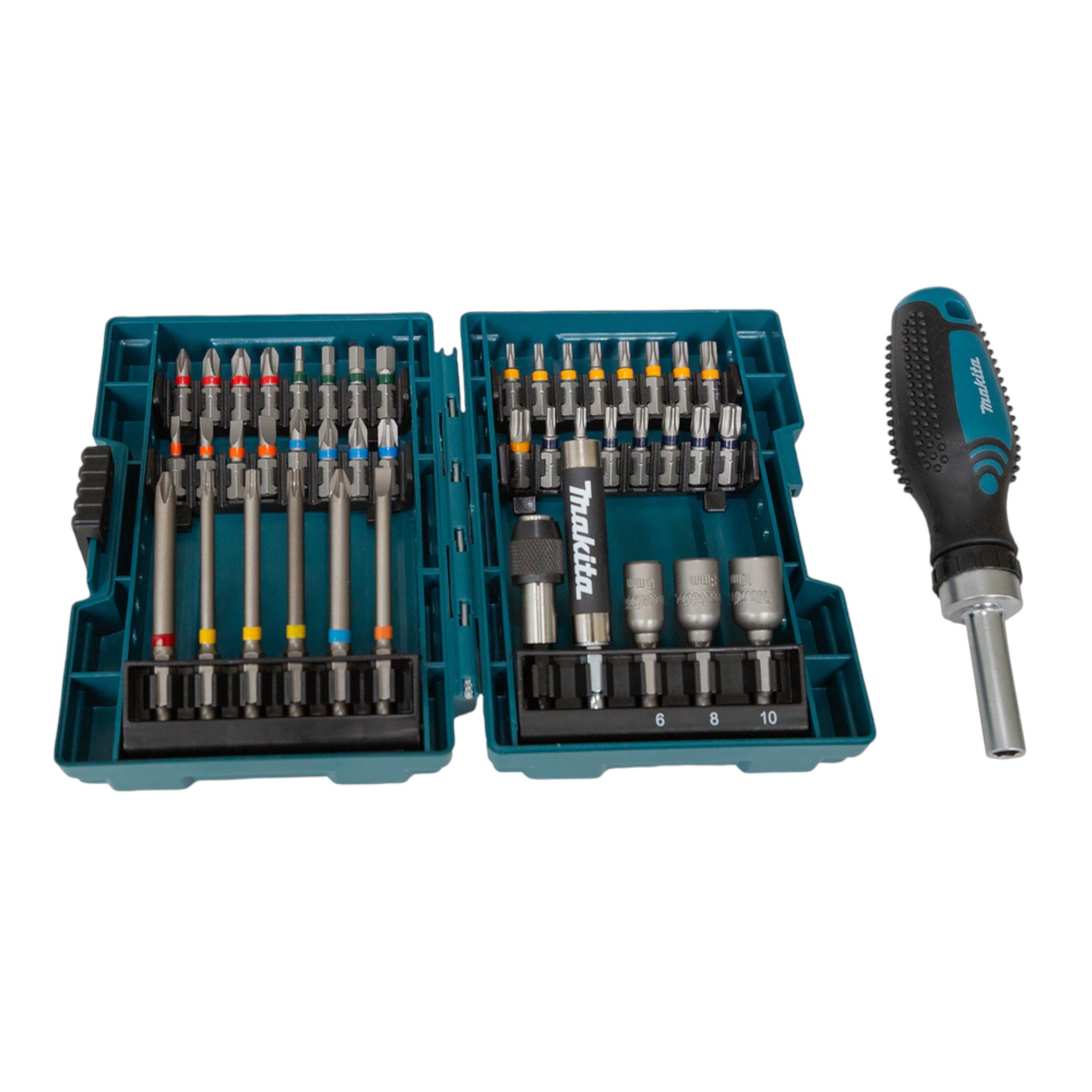 Makita Ratschen Bit Set 44 teilig im Koffer E 25096 PH PZ SL TX TXH Hex Ratschenschraubendreher etc  1 - toolbrothers