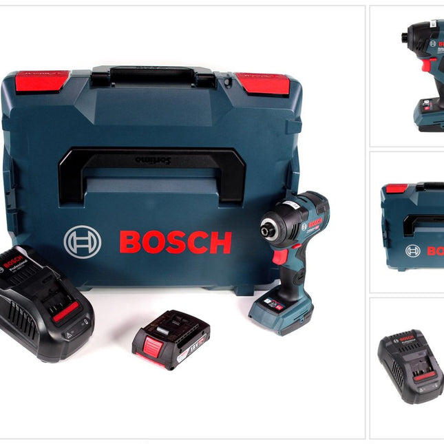 Bosch GDR 18 V-200 C Akku Drehschlagschrauber 18 V 1/4" in L-Boxx + 1 x 2,0 Ah Akku + Ladegerät - Toolbrothers