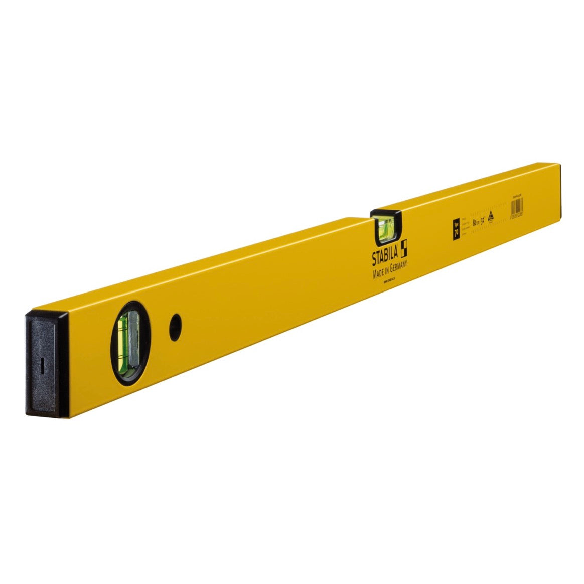 STABILA Type 70 Wasserwaage 80 cm ( 02286 ) zwei Libellen handlich horizontales und vertikales Messen - Toolbrothers