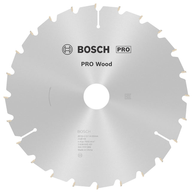 Bosch PRO Wood Kreissaegeblatt 216 x 30 mm 24 WZ HM 2608640431  0 - toolbrothers