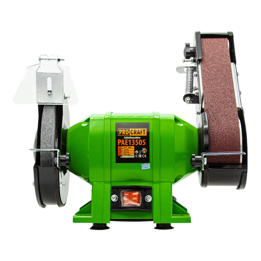 Procraft PAE1350S Kombinierter Teller- und Bandschleifer 250 Watt 686 × 50 mm