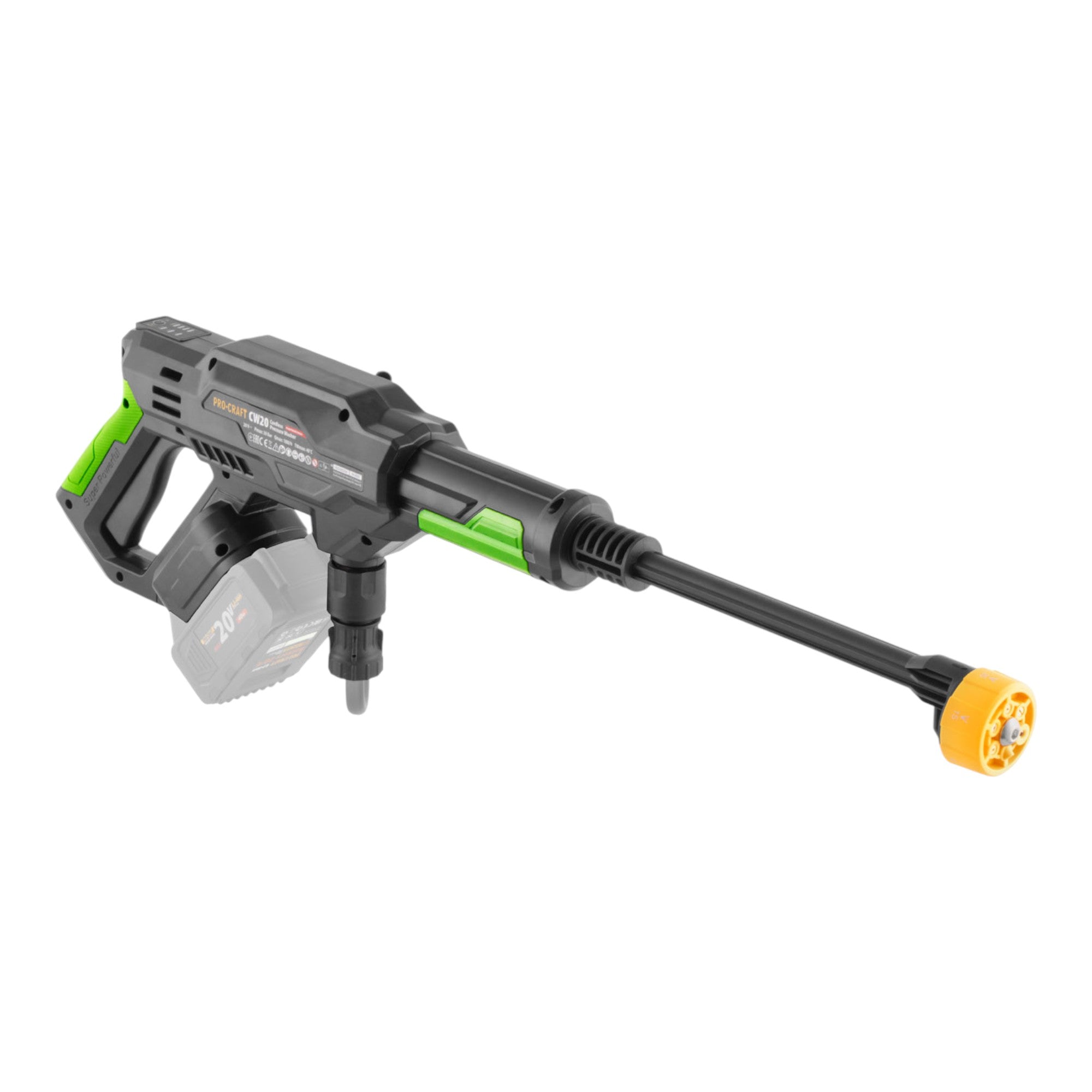 Procraft CW20bb Akku Hochdruckreiniger 20 V 30 bar 180 l h Brushless 2x Akku 2 0 Ah Ladegeraet Koffer 2 - toolbrothers