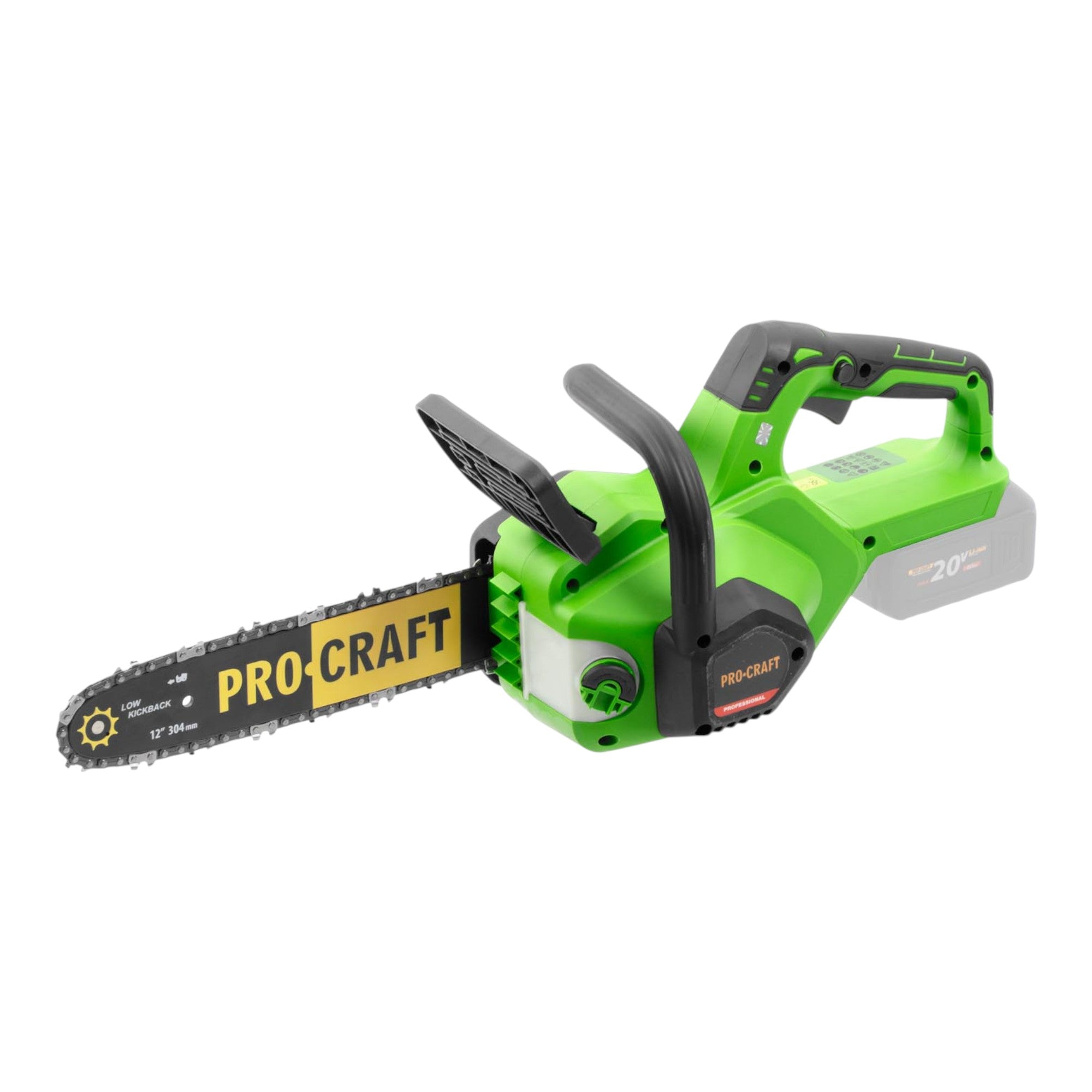 Procraft PKA38 Akku Kettensaege 20 V 304 mm Brushless 1x Akku 2 0 Ah Ladegeraet 1 - toolbrothers