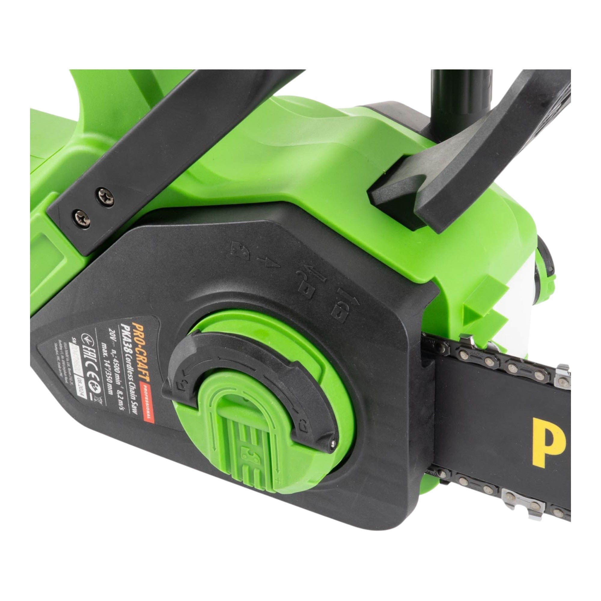Procraft PKA38 Akku Kettensaege 20 V 304 mm Brushless 1x Akku 4 0 Ah ohne Ladegeraet 2 - toolbrothers