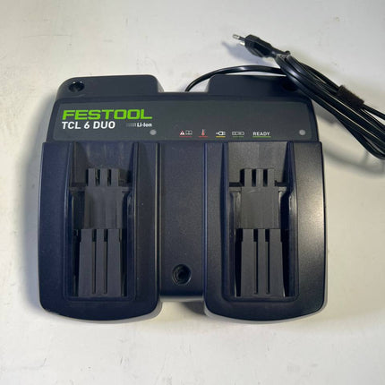 Festool TCL 6 DUO Doppel Schnellladegeraet 10 8 V 18 V 2x 6 A 577017 Gebraucht 0 - toolbrothers