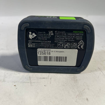 Festool BP 12 Li 2 5 C Akkupack 577384 fuer CXS 12 TXS 12 Gebraucht 3 - toolbrothers
