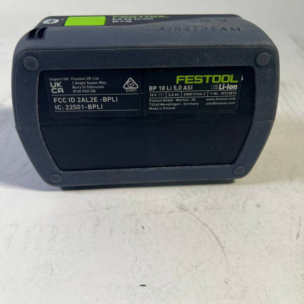 Festool BP 18 Li 5 0 ASI Akku 18 V 5 0 Ah 5000 mAh Li Ion 577660 Bluetooth mit Ladestandanzeige Gebraucht 2 - toolbrothers