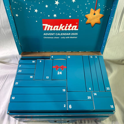 Makita Adventskalender 2025 P 84816 24 Tuerchen voller Power berraschungen und Fanliebe Unvollstaendig 1 - toolbrothers