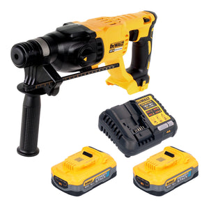 DeWalt DCH 133 H2 Akku Kombihammer 18 V 2,6 J SDS plus Brushless + 2x Powerstack Akku 5,0 Ah + Ladegerät