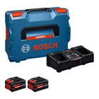 Bosch EXPERT 2x EXBA18V 55 EXAL18V2 320 Starter Set 18 V 2x Akku 5 5 Ah Ladegeraet 16 A L Boxx 0 - toolbrothers