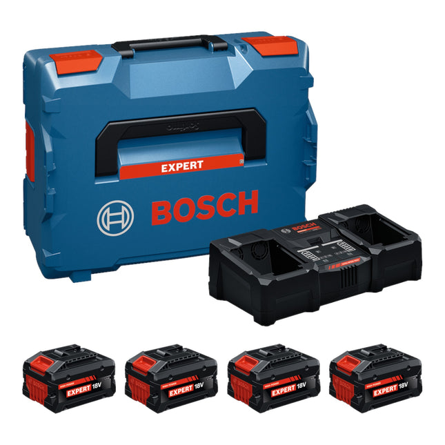 Bosch EXPERT 2x EXBA18V 55 2x EXBA18V 80 EXAL18V2 320 Starter Set 18 V 1600A0373Y 2x Akku 5 5 Ah 2x Akku 8 0 Ah Ladegeraet 16 A L Boxx 0 - toolbrothers