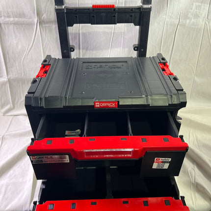 Qbrick System PRO Cart 2 0 Plus Drawer 2 mobile Box auf Raedern 520 x 415 x 660 mm 9 5 l 12 l abnehmbarer Doppelteleskopgriff Beschaedigt 1 - toolbrothers