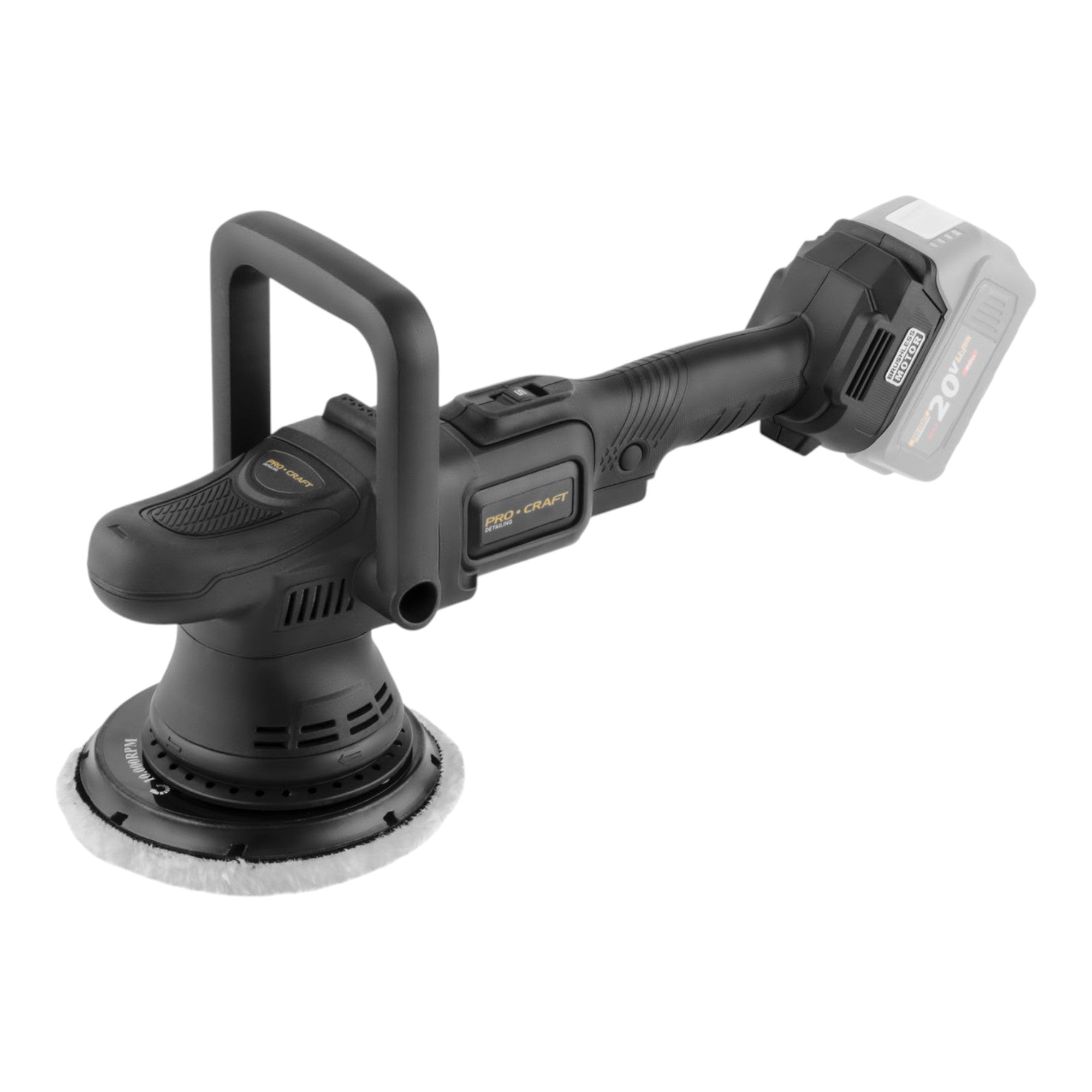 Procraft PM22bb Akku Poliermaschine 20 Volt 150 mm 1x Akku 4 0 Ah ohne Ladegeraet 1 - toolbrothers