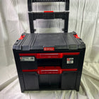 Qbrick System PRO Cart 2 0 Plus Drawer 2 mobile Box auf Raedern 520 x 415 x 660 mm 9 5 l 12 l abnehmbarer Doppelteleskopgriff Beschaedigt 0 - toolbrothers
