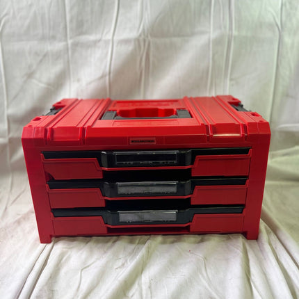 Qbrick System PRO Drawer 3 Toolbox 2 0 Expert RED ULTRA HD Werkzeugkoffer 450 x 310 x 244 mm 13 5 l stapelbar IP54 mit 3 Schubladen Beschaedigt 0 - toolbrothers