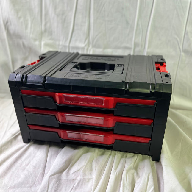 Qbrick System PRO Drawer 3 Toolbox 2 0 Expert stapelbar 450 x 310 x 244 mm 3x 4 5 l IP54 mit drei Schublaeden 21 Inlays Beschaedigt 0 - toolbrothers