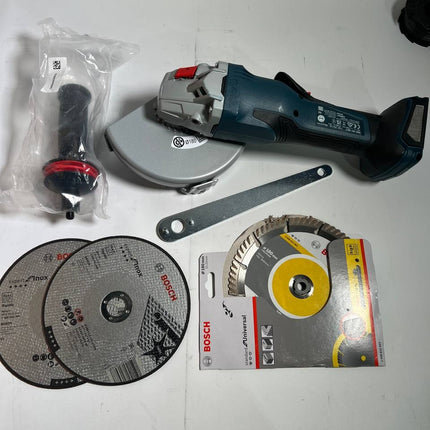 Bosch GWS 18V 180 P Professional Akku Winkelschleifer 18 V 180 mm 06019H6L02 Brushless L Boxx ohne Akku ohne Ladegeraet Stark Gebraucht 0 - toolbrothers