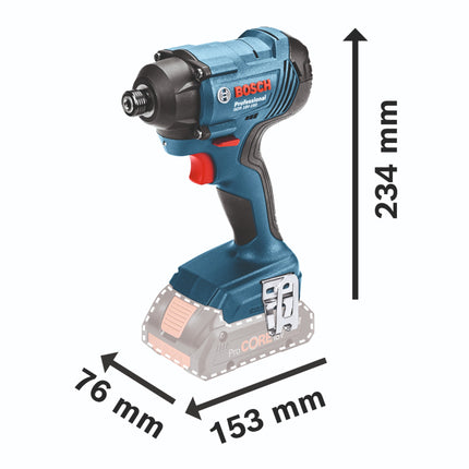 Bosch GDR 18V-160 Avvitatore a impulsi professionale a batteria 18 V 160 Nm 1/4" + 1x batteria ricaricabile 2,0 Ah + caricabatterie