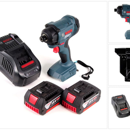 Bosch GDR 18 V-160 Akku Drehschlagschrauber 18V 1/4" + 2x Akku 6,0Ah + Ladegerät + Einlage - ohne L-Boxx - Toolbrothers