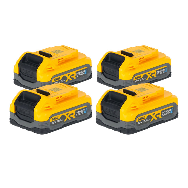 DeWalt DCBP 318 S4 Akku Set mit 4x Powerstack Akku 18 V 3 5 Ah 3500 mAh XR Li Ion mit Ladestandanzeige 0 - toolbrothers
