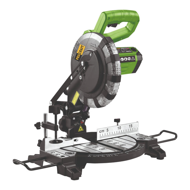 Procraft PGS215 Kapp und Gehrungssaege 1500 W 210 mm Saegeblatt 24 Z Staubfangbeutel 0 - toolbrothers