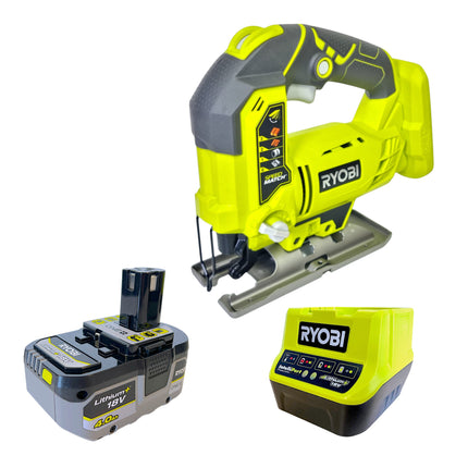 RYOBI R18JS 0 Akku Stichsaege 18 V 101 mm 1x Akku 4 0 Ah Ladegeraet 0 - toolbrothers
