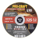 Procraft CD125x1 2b Trennscheiben Set 10 Stueck 125 x 22 23 mm 0 - toolbrothers
