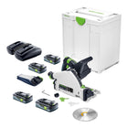 Festool TSC 55 KEB Basic Akku Tauchsaege 18 V 36 V 2x 18 V 160 mm Brushless 4x Akku 4 0 Ah Ladegeraet Systainer Nachfolger von 576712  0 - toolbrothers