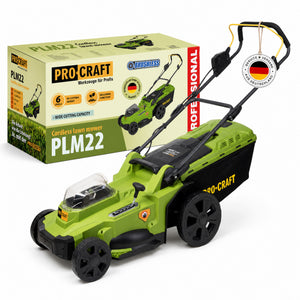 Procraft PLM22bb Akku Rasenmäher 40 V ( 2x 20 V ) 430 mm Brushless Solo - ohne Akku, ohne Ladegerät