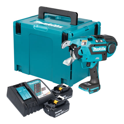 Makita DTR 181 RMJ Akku Bewehrungsverbinder 18 V 0 8 mm Brushless 2x Akku 4 0 Ah Ladegeraet Makpac 0 - toolbrothers