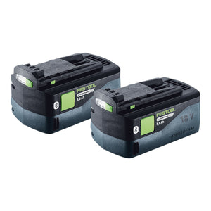 Festool Akku Set 2x BP 18 Li 5,0 HP-ASI HighPower Akkupack 18 V 5,0 Ah Li-Ion ( 2x 578519 ) Bluetooth mit Ladestandanzeige