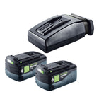 Festool Energie Set 2x BP 18 Li 5 0 HP ASI HighPower Akkupack 18 V 5 0 Ah 2x 578519 TCL 6 Ladegeraet 201135  0 - toolbrothers