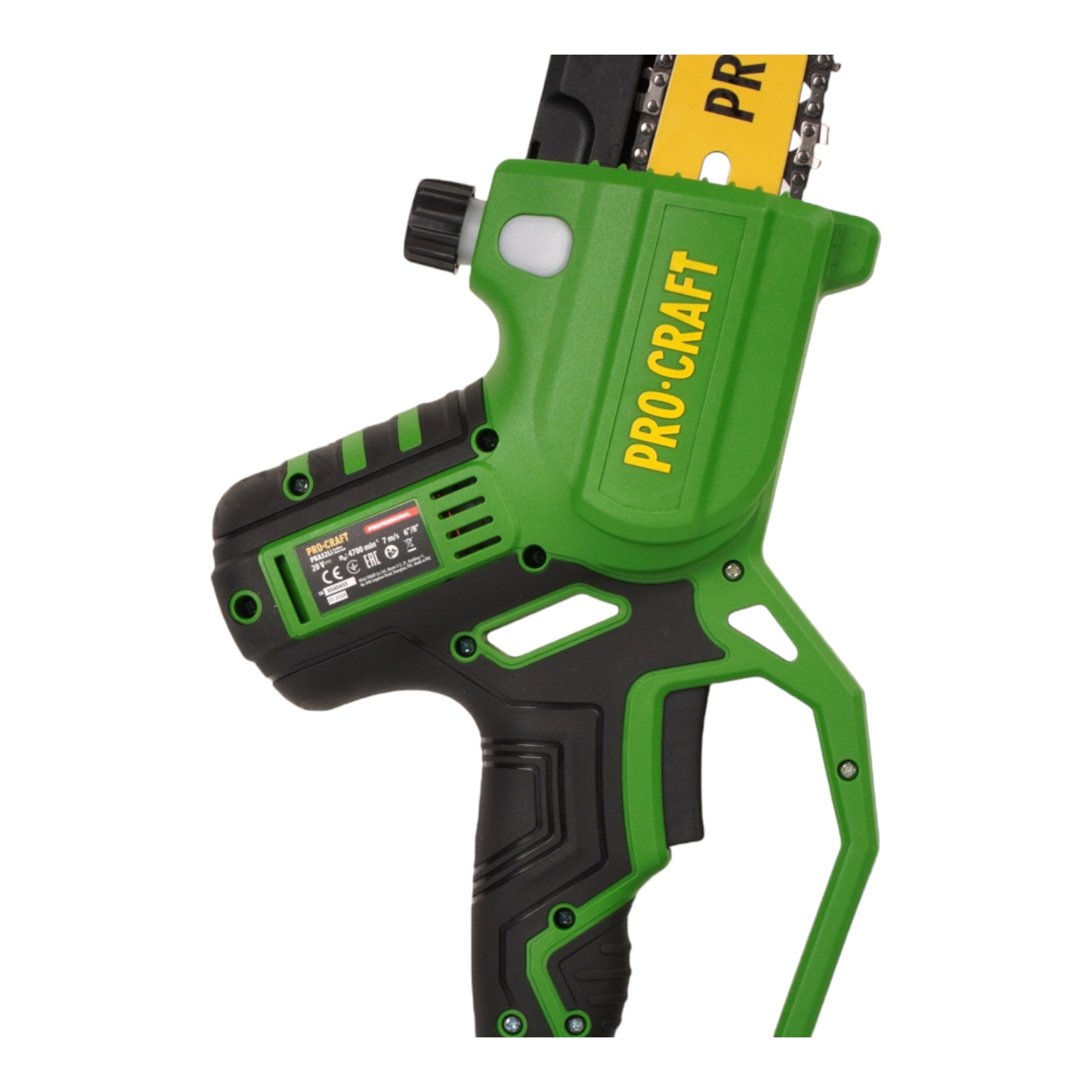 Procraft PKA32Li Akku Kettensaege 20 V 203 mm Brushless Teleskop Verlaengerung Aufsatz 1x Akku 4 0 Ah Ladegeraet Koffer 3 - toolbrothers