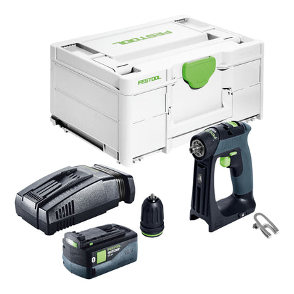 Festool CXS 18 Basic Akku Bohrschrauber 18 V 40 Nm Brushless 1x Akku 5 0 Ah Schnellladegeraet Systainer 0 - toolbrothers