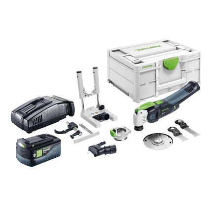 Festool VECTURO OSC 18 E Basic Set Akku Oszillierer 18 V Starlock Max Brushless 1x Akku 5 0 Ah Schnellladegeraet Systainer 0 - toolbrothers