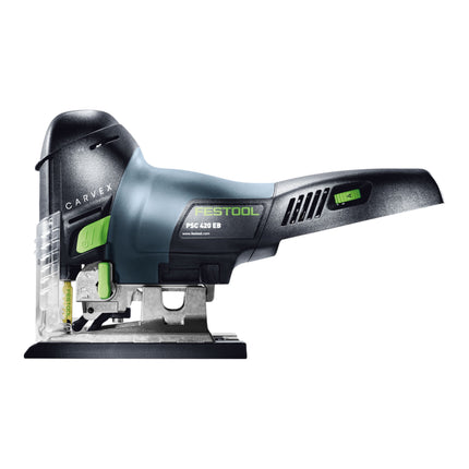 Festool CARVEX PSC 420 EB Basic Akku Pendelstichsaege 18 V 120 mm Brushless 2x Akku 5 0 Ah Schnellladegeraet Systainer 4 - toolbrothers