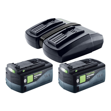 Festool SYMC 70 EB Basic SYMMETRIC Akku Leistensaege 36 V 2 x 18 V 216 mm 2x Akku 5 0 Ah Doppelladegeraet Systainer 3 - toolbrothers