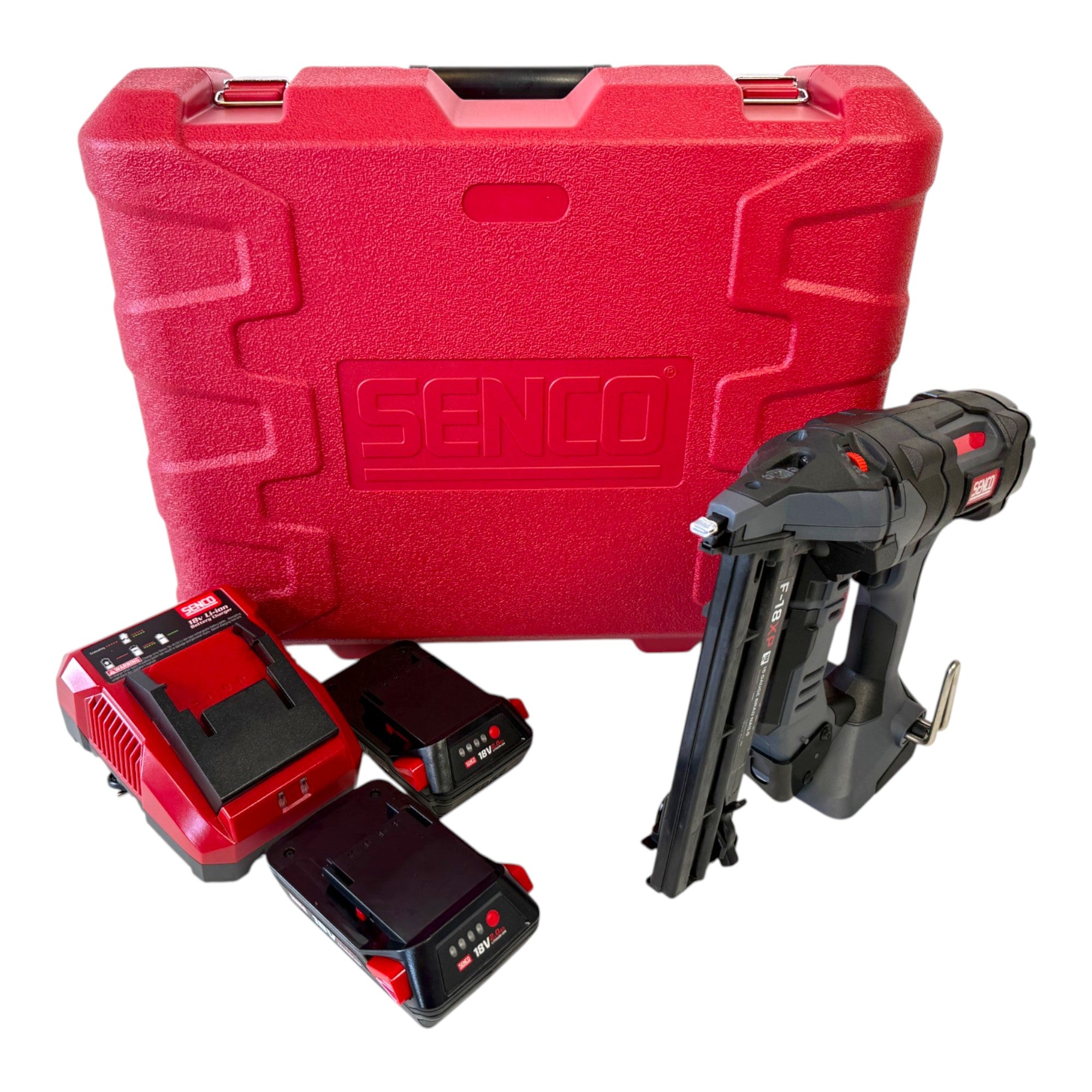 Senco F 18XP Akku Stauchkopfnagler 18 V 16 54 mm 10M2501N 2x Akku 1 5 Ah Ladegeraet Koffer 0 - toolbrothers