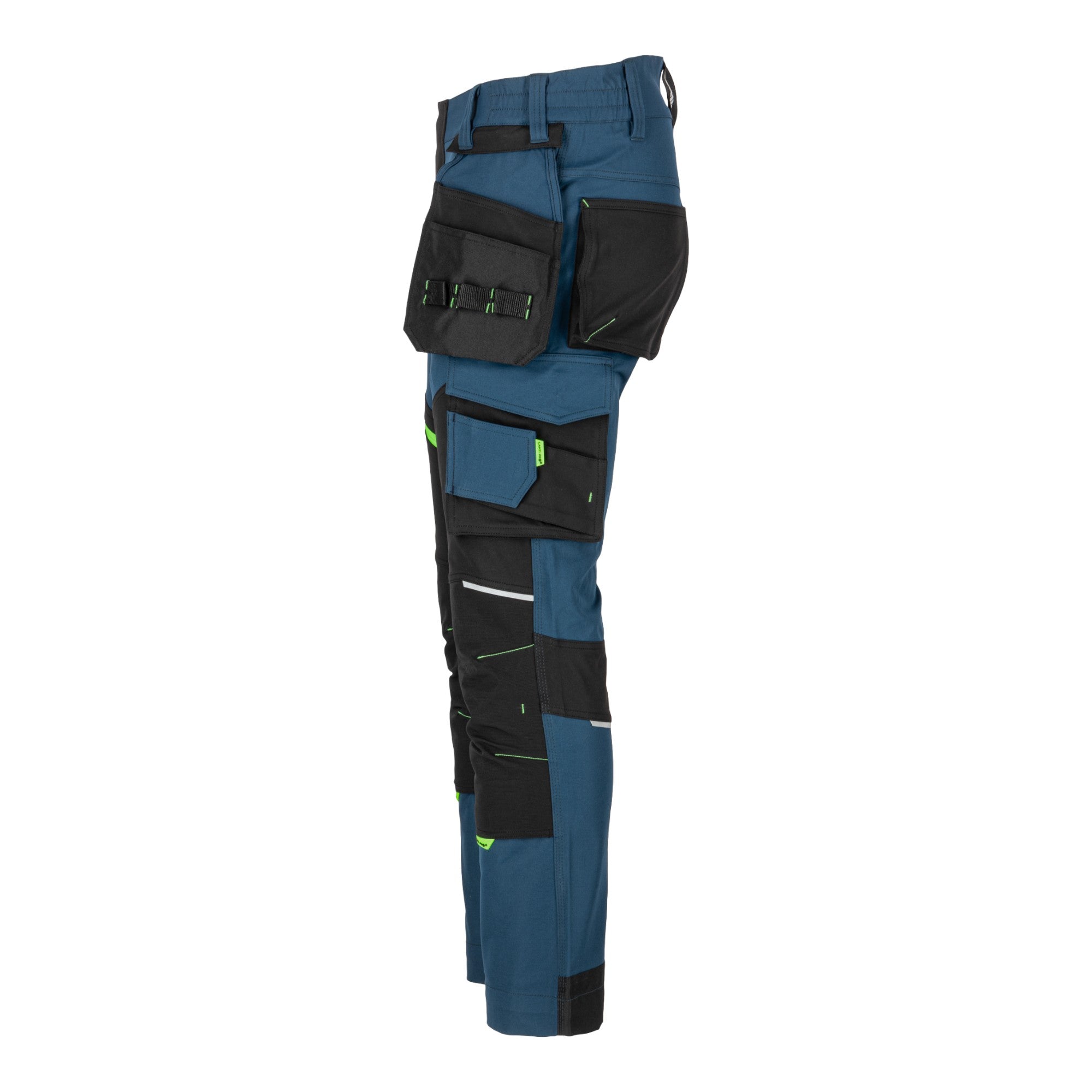 LAHTI PRO Stretch Arbeitshose Groesse XL L4056004 blau schwarz gruen 3 - toolbrothers