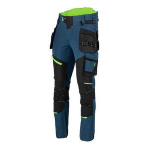 LAHTI PRO Stretch Arbeitshose Größe XL ( L4056004 ) blau schwarz grün